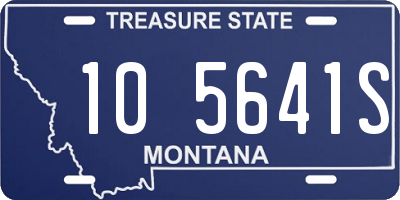 MT license plate 105641S