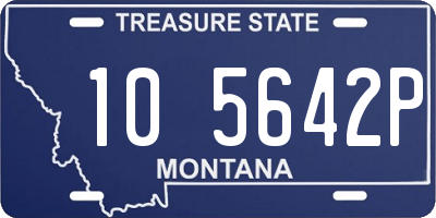 MT license plate 105642P