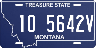 MT license plate 105642V