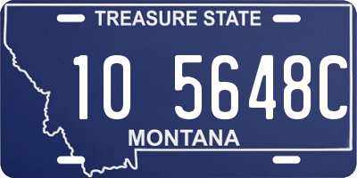 MT license plate 105648C