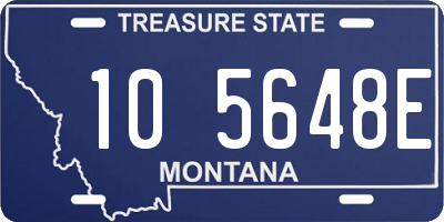 MT license plate 105648E