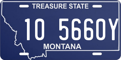 MT license plate 105660Y