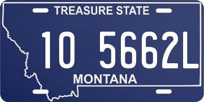 MT license plate 105662L