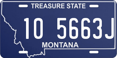 MT license plate 105663J