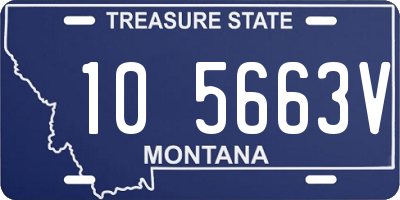 MT license plate 105663V