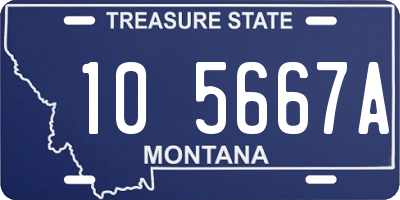 MT license plate 105667A