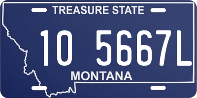 MT license plate 105667L