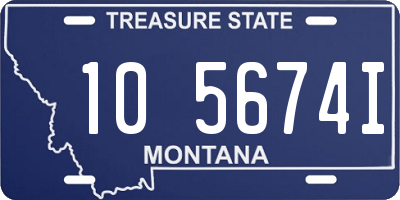 MT license plate 105674I