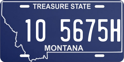 MT license plate 105675H