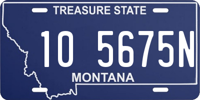 MT license plate 105675N