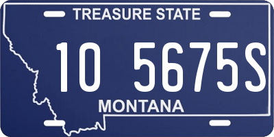 MT license plate 105675S