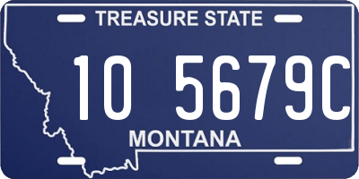 MT license plate 105679C