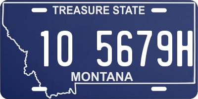 MT license plate 105679H