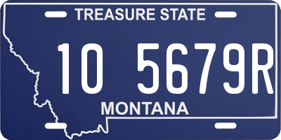 MT license plate 105679R