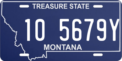 MT license plate 105679Y