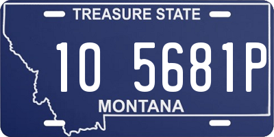 MT license plate 105681P