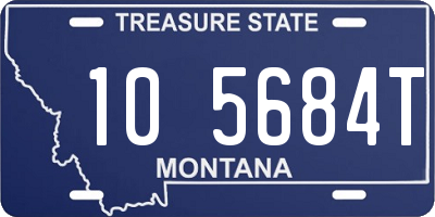 MT license plate 105684T