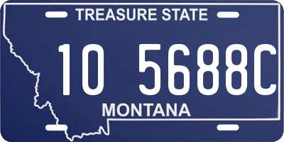 MT license plate 105688C