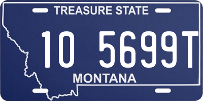 MT license plate 105699T