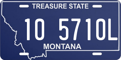 MT license plate 105710L