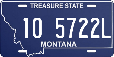 MT license plate 105722L