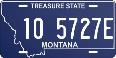 MT license plate 105727E