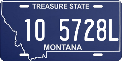 MT license plate 105728L