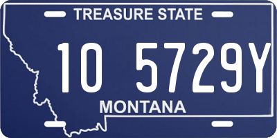 MT license plate 105729Y