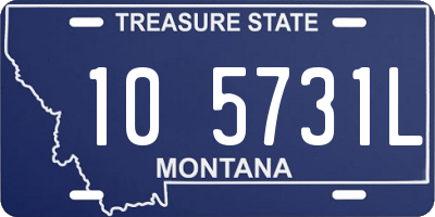 MT license plate 105731L