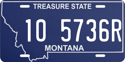 MT license plate 105736R