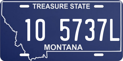 MT license plate 105737L