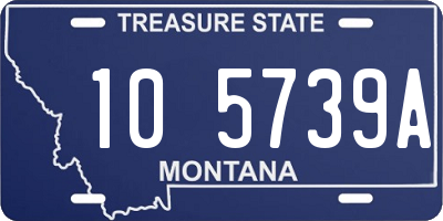 MT license plate 105739A