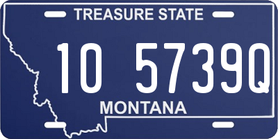 MT license plate 105739Q