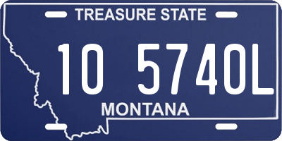 MT license plate 105740L