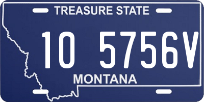 MT license plate 105756V