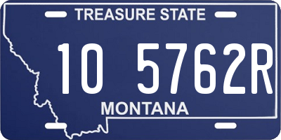 MT license plate 105762R