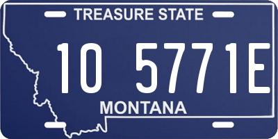 MT license plate 105771E