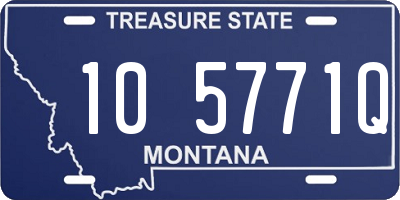 MT license plate 105771Q