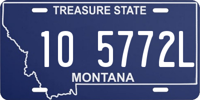 MT license plate 105772L