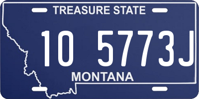 MT license plate 105773J