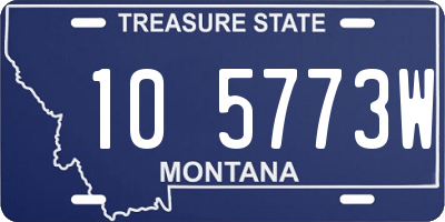 MT license plate 105773W