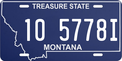 MT license plate 105778I