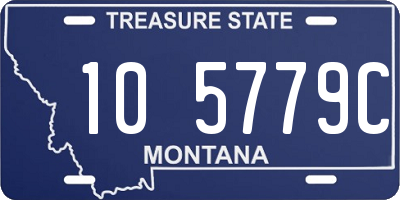 MT license plate 105779C