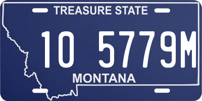 MT license plate 105779M