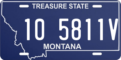 MT license plate 105811V