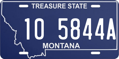 MT license plate 105844A