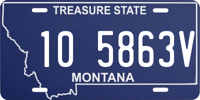 MT license plate 105863V