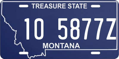 MT license plate 105877Z