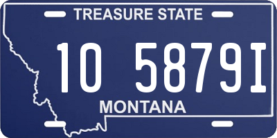 MT license plate 105879I