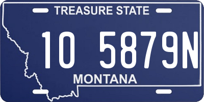 MT license plate 105879N